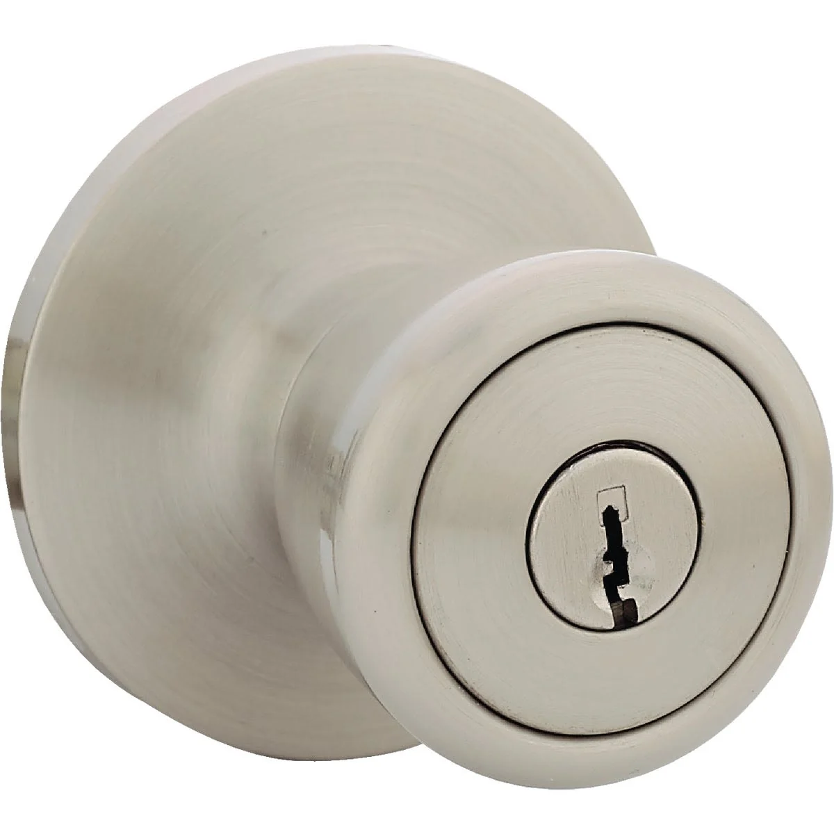 Consistent Steel Pro Brushed Nickel Tulip Entry Door Knob First-Class