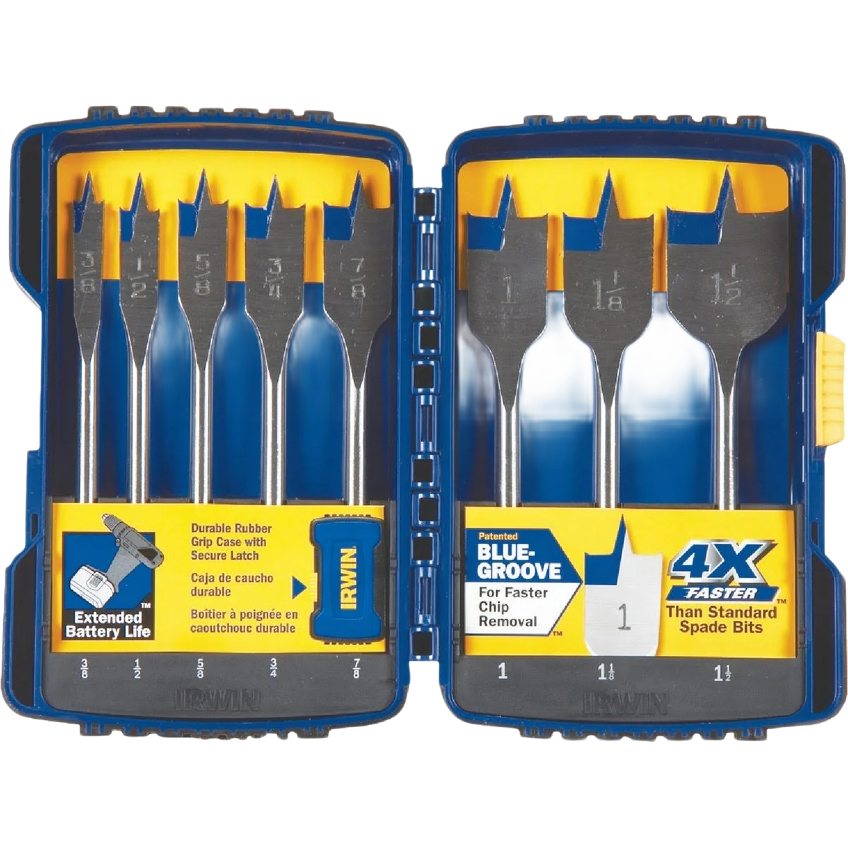 Exceptional Irwin Speedbor Spade Bit Set 8-Piece Excellent