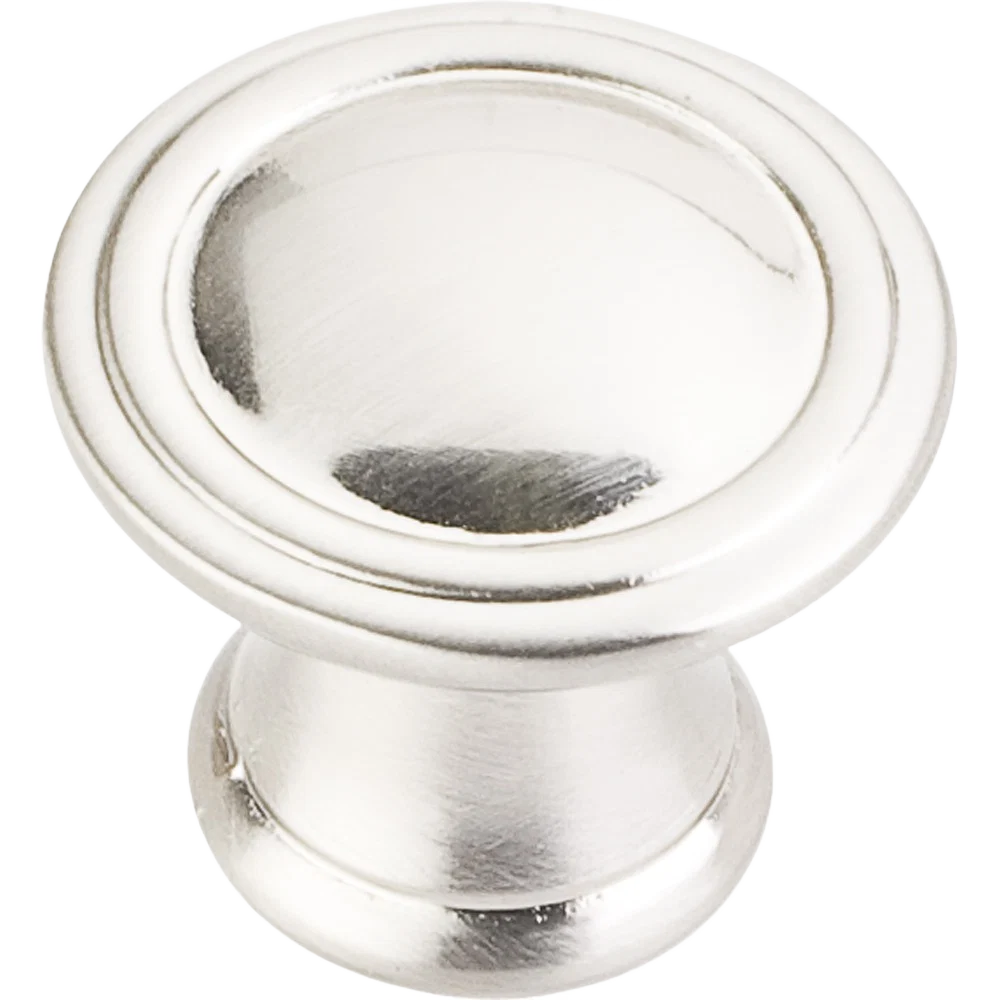 Artisan Hardware Resources Cordova 1-1 8 In. Knob Satin Nickel Minimalist