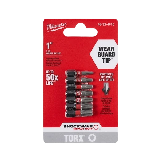 Excellent Milwaukee SHOCKWAVE™ Impact Duty™ 1 TORX Insert Bits 7-Pack Powerful