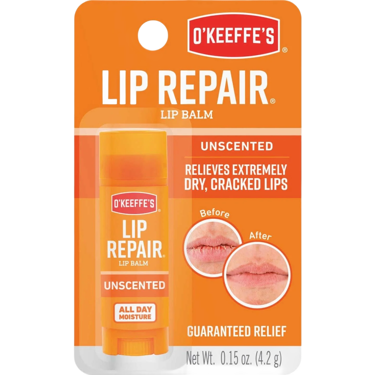 Classic O’Keeffe’s Unflavored Lip Balm 0.15 oz. Practical