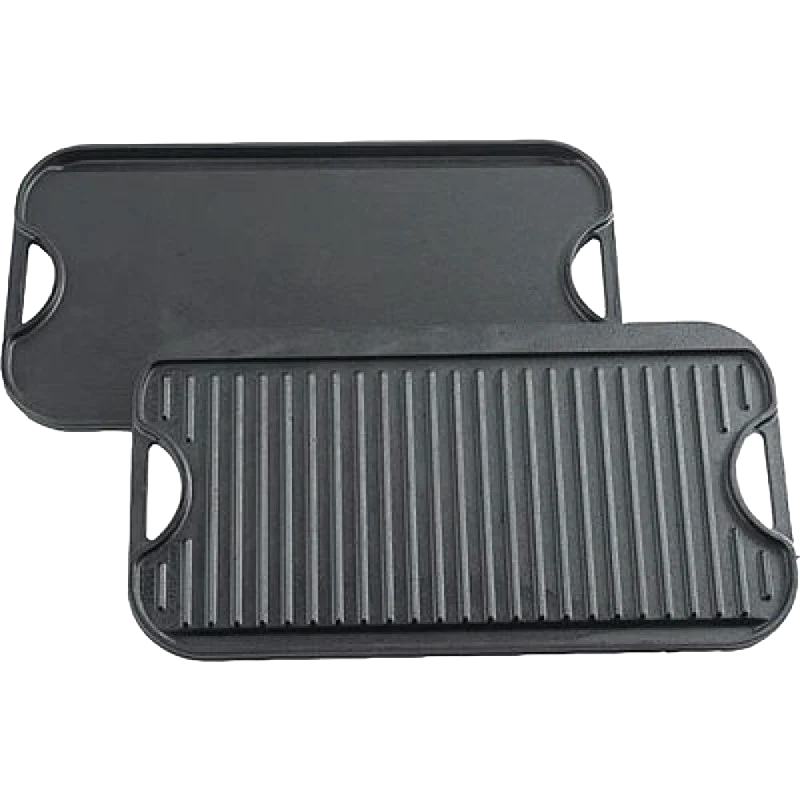 Fine Crafted Lodge Logic Cast Iron 2-Sided Pro Griddle High-Quality
