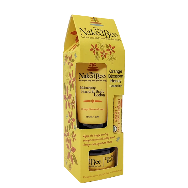 Breathable The Naked Bee Orange Blossom Honey Gift Collection 3 Pack Premium