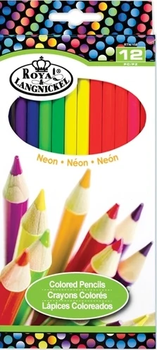Soft Notions 12-Pack Colored Pencils Neon Certified