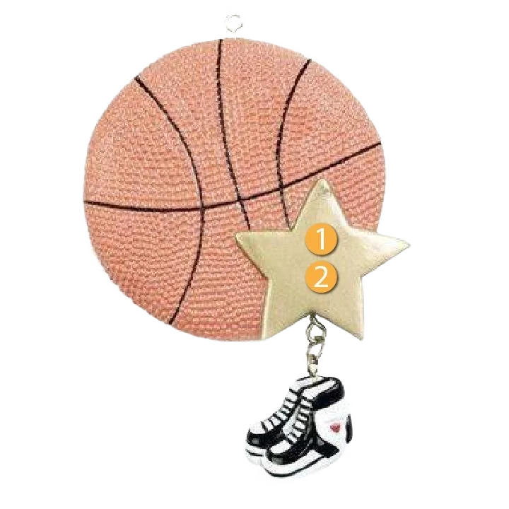 Trusted Rudolph Me Personalized Basketball Star Ornament High-End