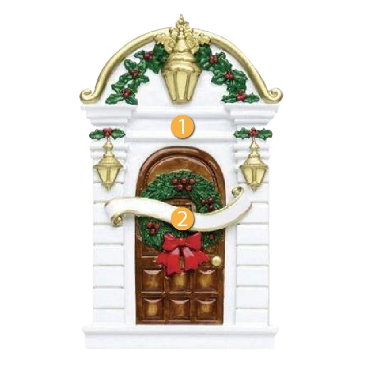 Fine Crafted Rudolph Me Personalized Holly Brown Door Ornament Exclusive