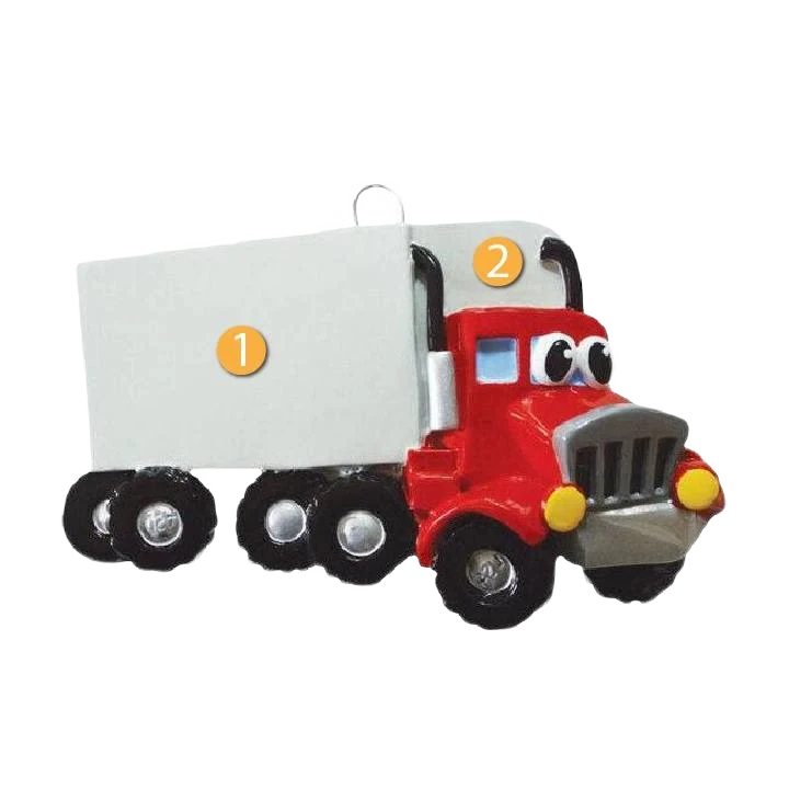Quality Rudolph Me Personalized Semi Truck Ornament Artisan