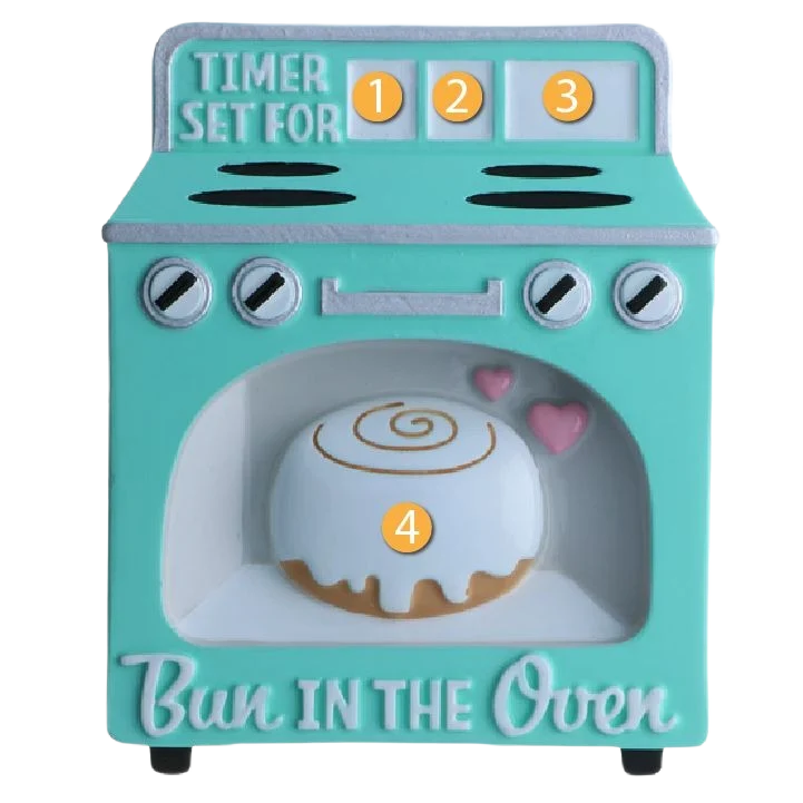 Sustainable PolarX Personalized Bun in the Oven Ornament Trendy