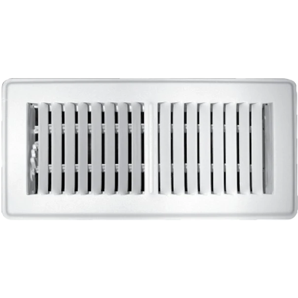 Contemporary TRUaire 2-Way Steel Floor Register 2 in. x 14 in. White Genuine
