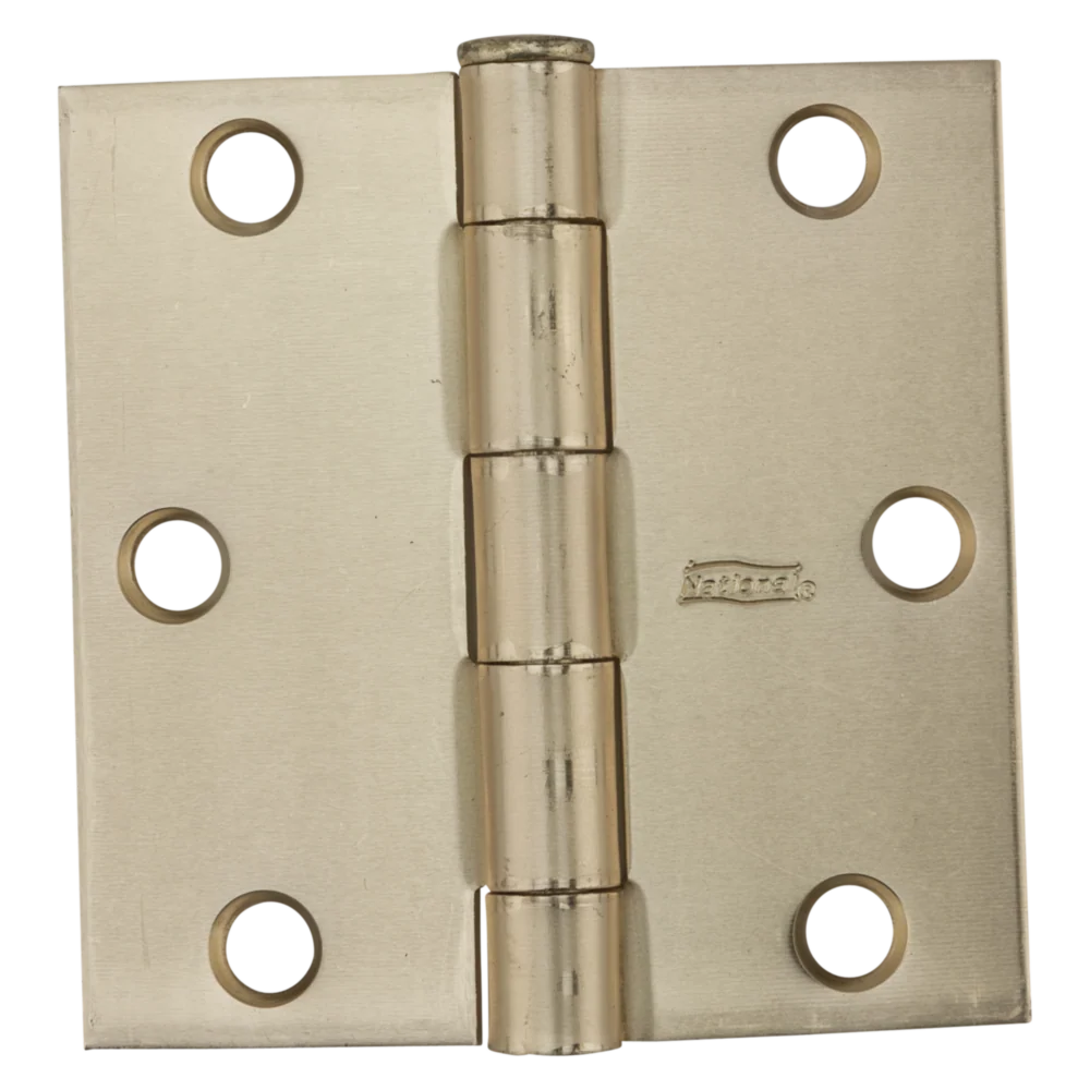 Prestigious National Hardware 3 Square Satin Brass Door Hinge Sophisticated