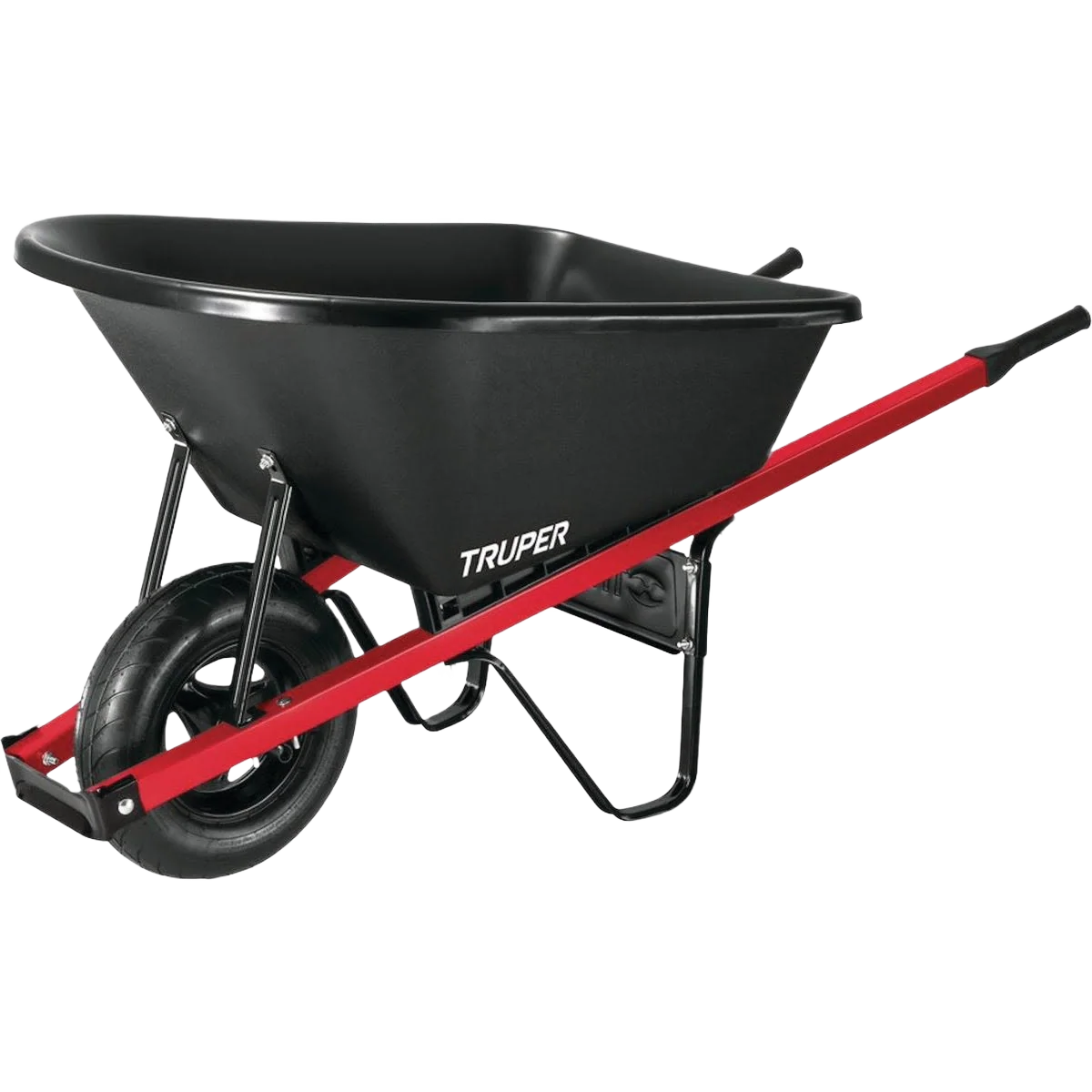 Sophisticated Truper Landscaper Poly Wheelbarrow Original Design