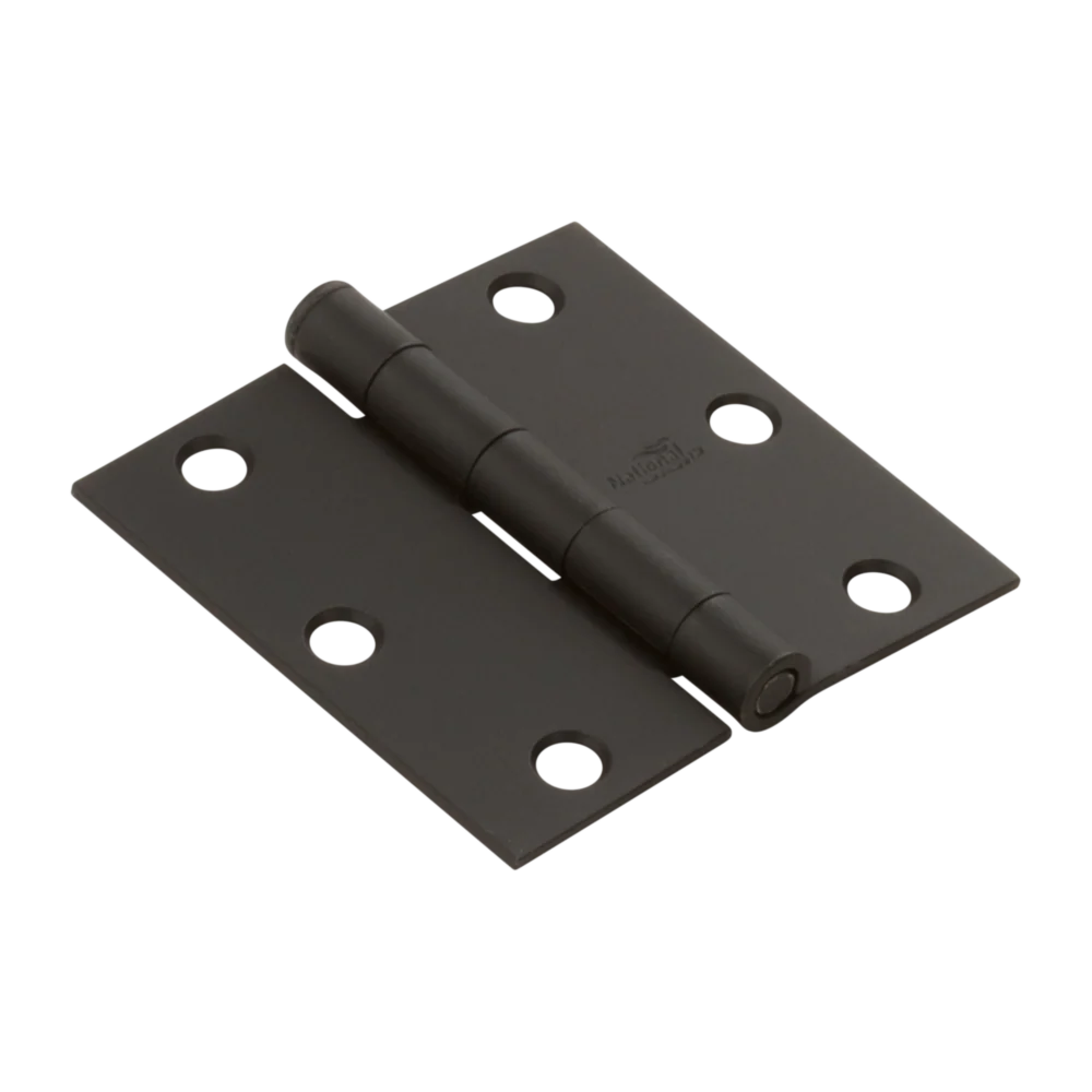 Reliable National Hardware 3 Square Black Door Hinge World-Class