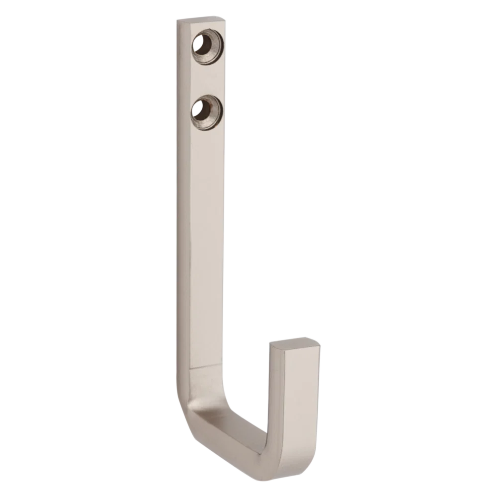 Solid National Hardware 4 Satin Nickel Reed Modern Hook Crafted