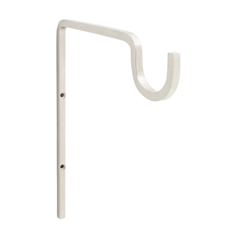 Natural National Hardware 9 Satin Nickel Steel Extended Wall Hook Plant Hanger Artisan