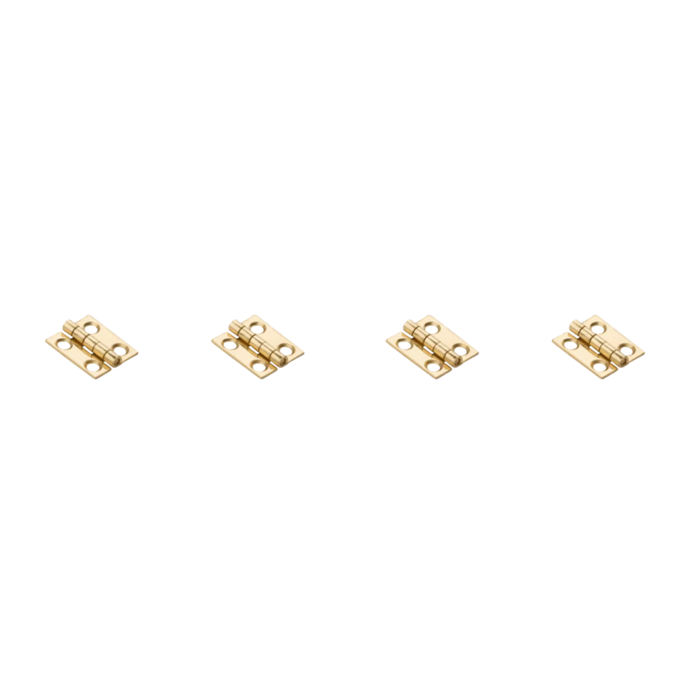 Specialty National Hardware 3 4 x 5 8 Narrow Brass Decorative Hinge 4-Pack Organic