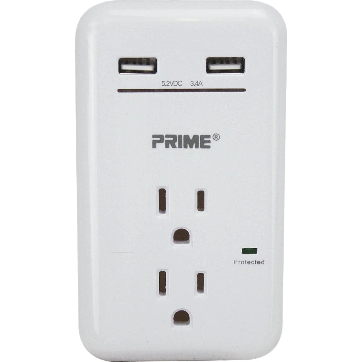 Original Design Prime Wire Cable 2-Outlet USB Charger Trendy