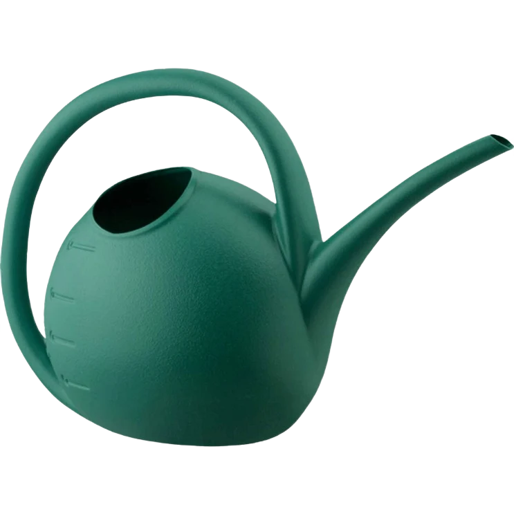The HC Companies Green Poly Watering Can 1 Quart Casual