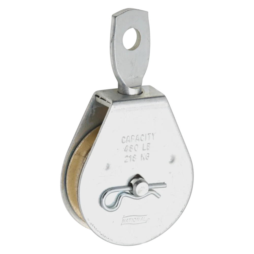 Expertly Made National Hardware 2 O.D. Single Swivel Eye Steel Rope Pulley Next-Generation