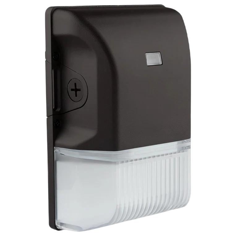 Breathable Satco LED Small Black Wall Pack with Photocel Fine Crafted