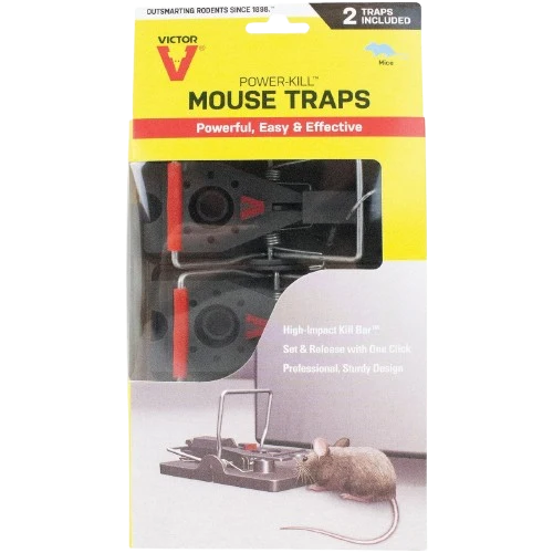 Detailed Victor Quick-Kill Mechanical Mouse Trap 2-Pack Authentic