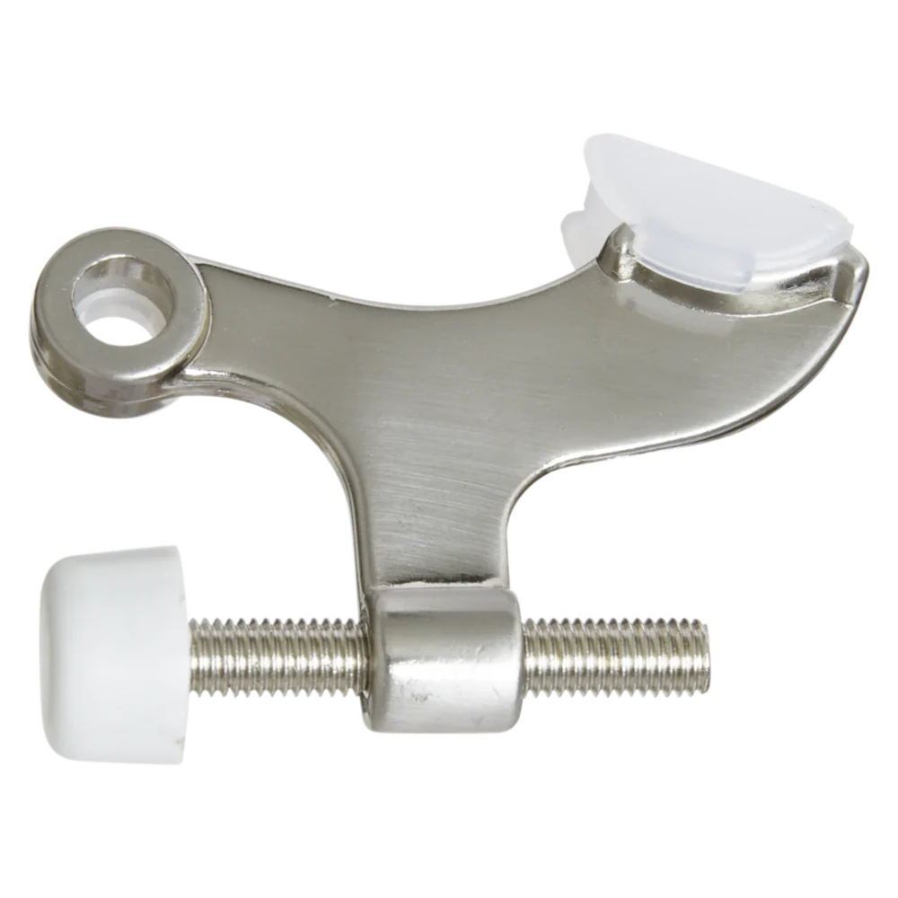 Unique National Hardware Gallery Series Satin Nickel Hinge Pin Door Stop Bagged Lightweight