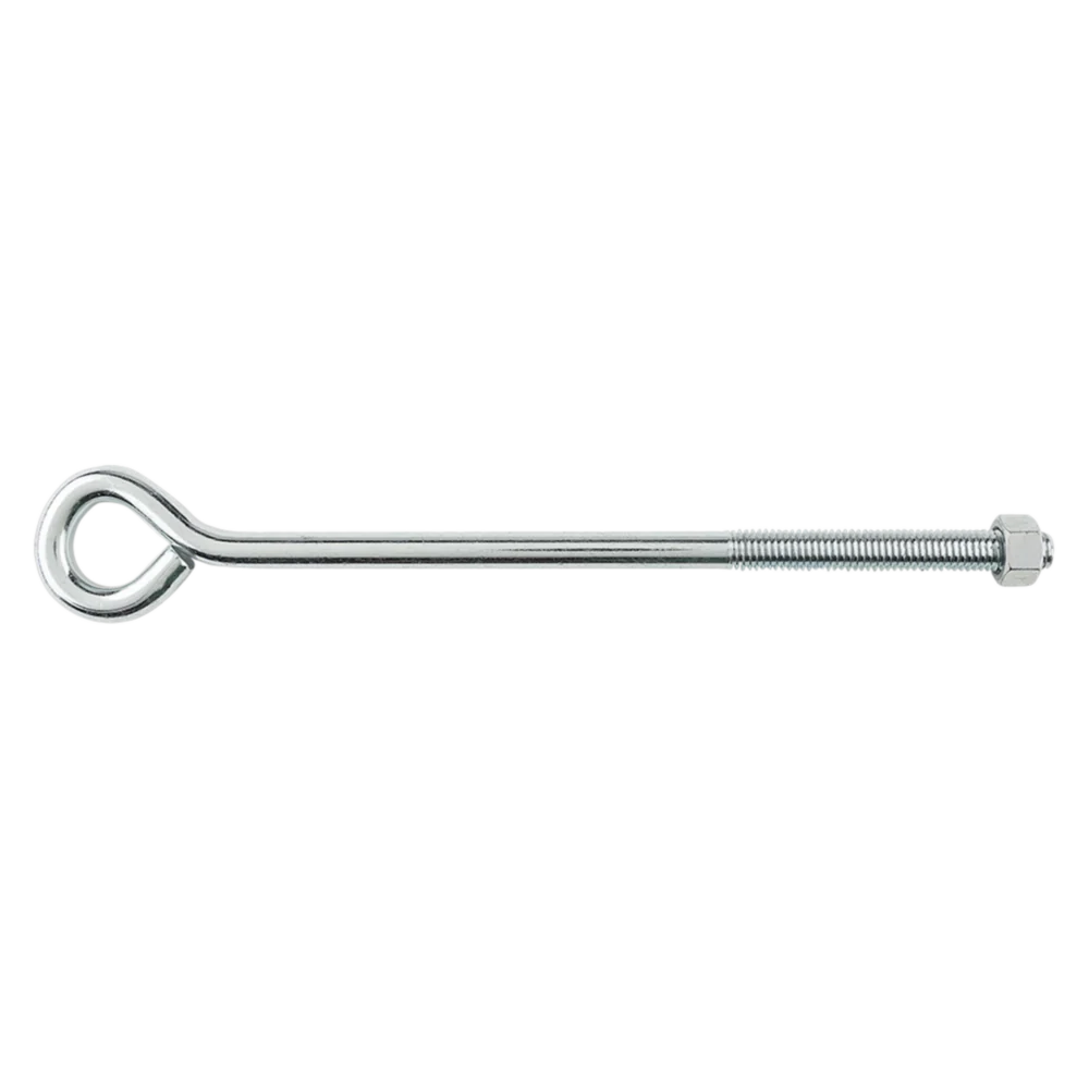Versatile National Hardware 1 2 x 12 Zinc Eye Bolt with Hex Nut Authentic