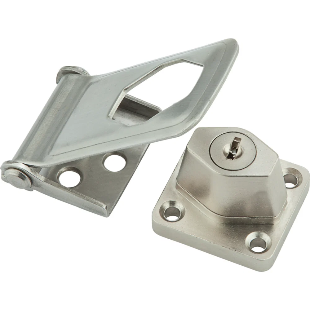 Soft National Hardware 3-1 2 Stainless Steel Key Locking Hasp Fine