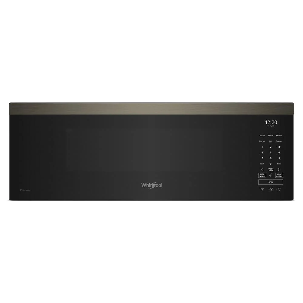 Easy-to-Use 1.1 cu. ft. Smart Low Profile Microwave Hood Combination with 450 CRM 4-Speed Venting Reliable