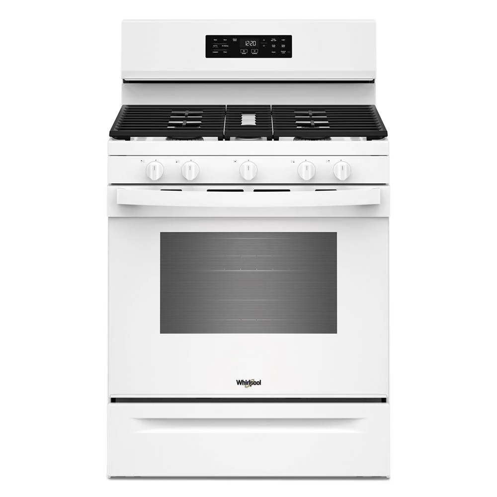Easy-to-Use 30-inch Gas Range with Air Cooking Technology and Steam Clean Elite