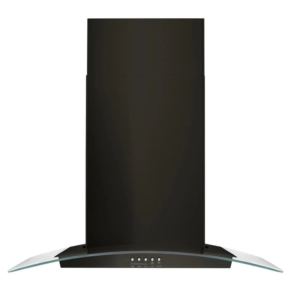 Refined 30 Concave Glass Wall Mount Range Hood Premium