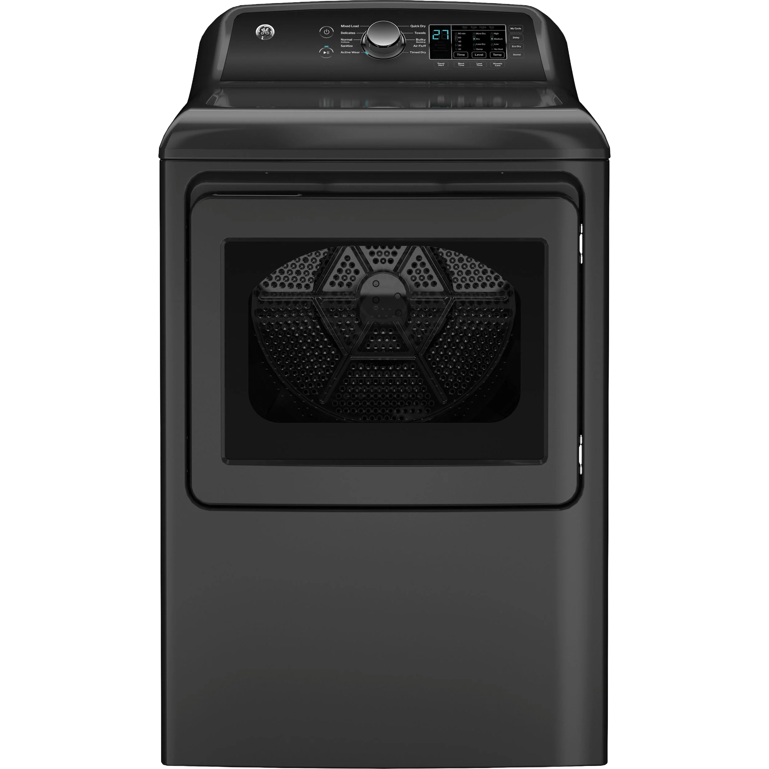 Solid GE® 7.4 cu. ft. Capacity Electric Dryer with Up To 120 ft. Venting and Sensor Dry Convenient