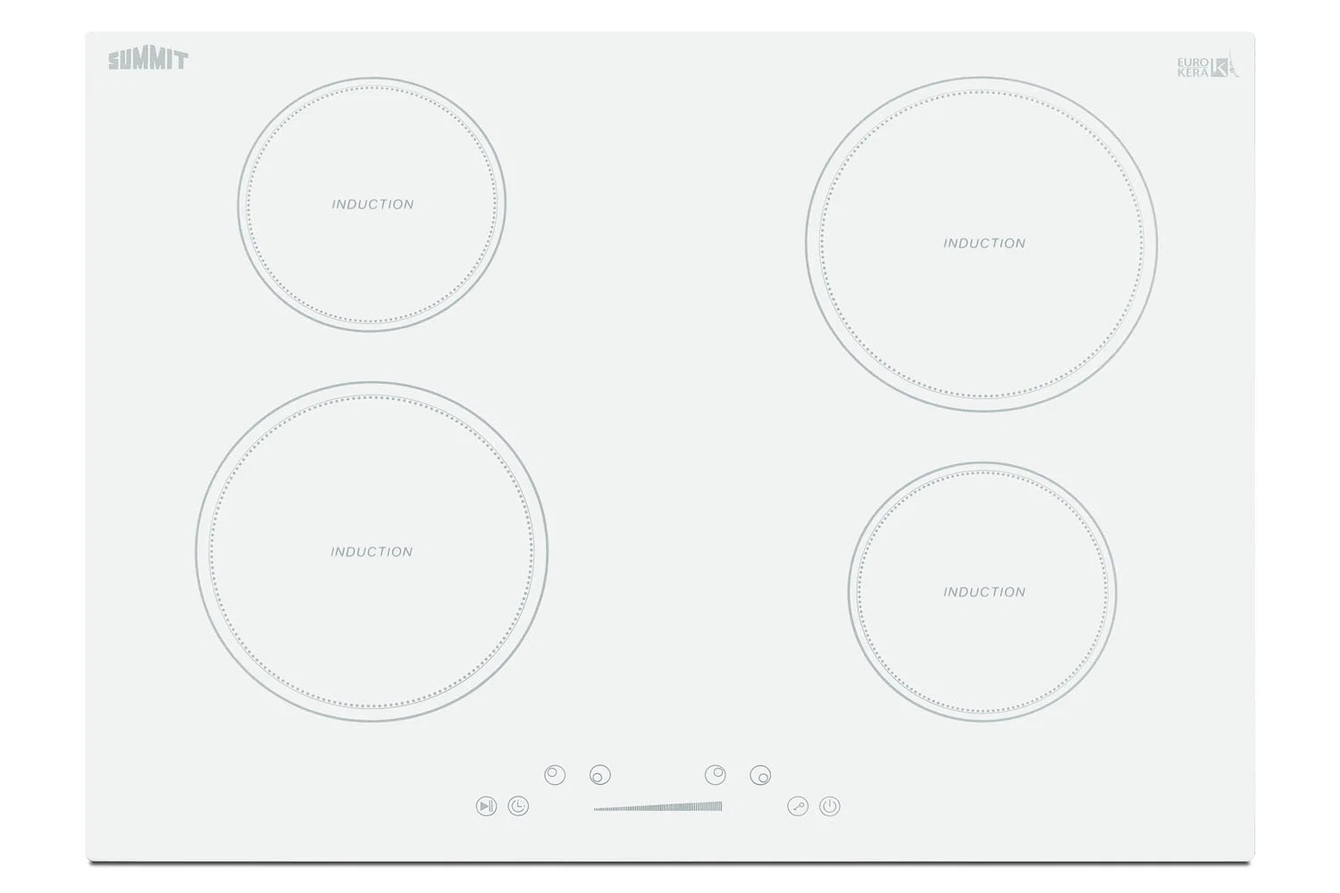 Official 30 Wide 208-240V 4-Zone Induction Cooktop Green