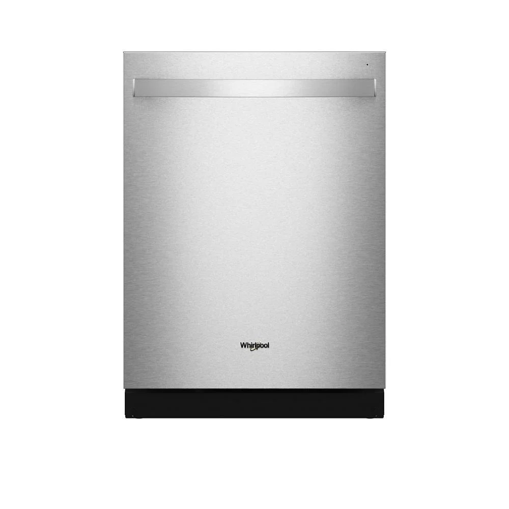 Durable Whirlpool® 24-Inch Top Control Dishwasher with Total Coverage Wash and Auto Open Air Dry in Fingerprint Resistant Stainless Steel First-Class