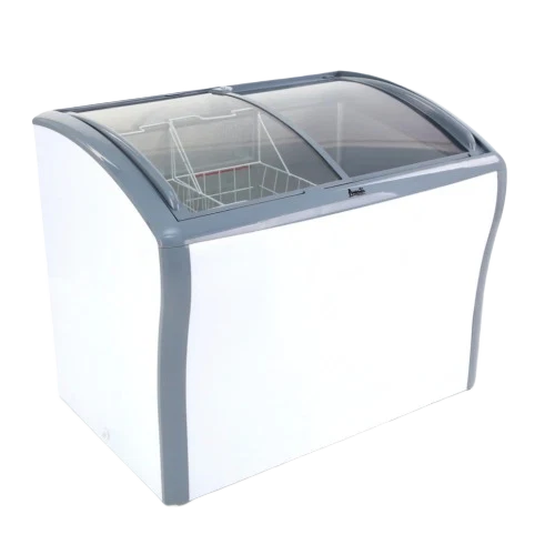 Eco-Friendly Avanti 9.5 cu. ft. Commercial Glass Top zer or Refrigerator – White Fine