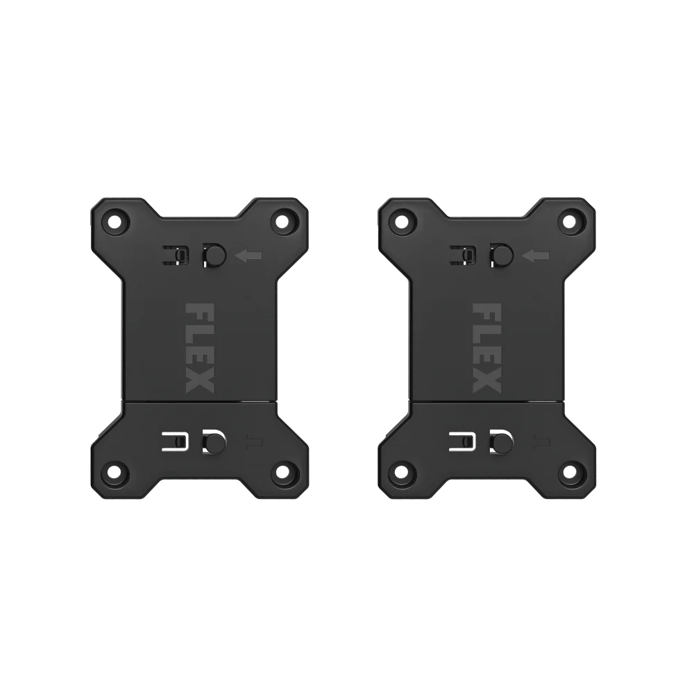 Flexible FLEX STACK PACK™ Adjustable Charger Mounts 2-Pack Certified