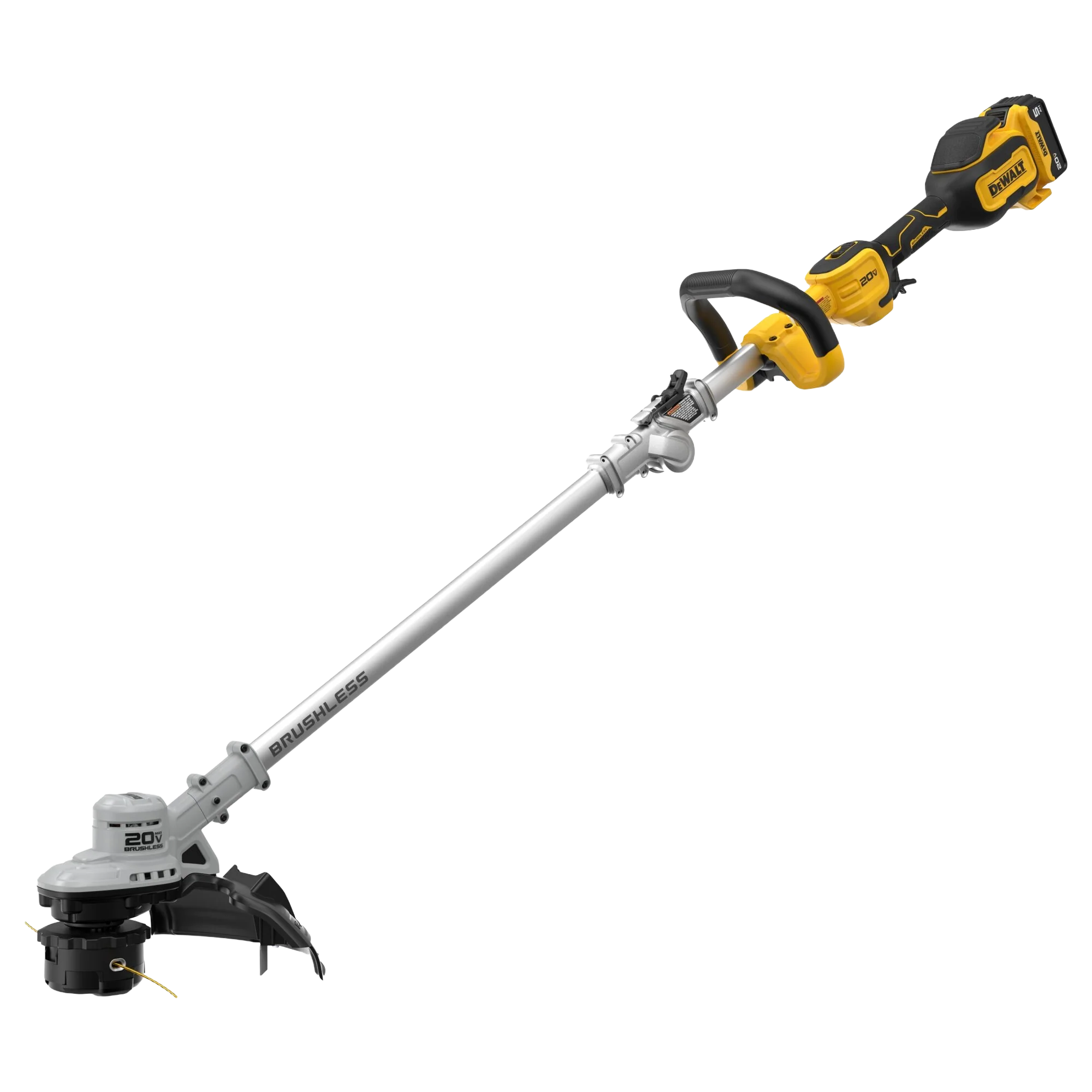 Pure DEWALT® 20V MAX Brushless Cordless Foldable String Trimmer Kit Durable