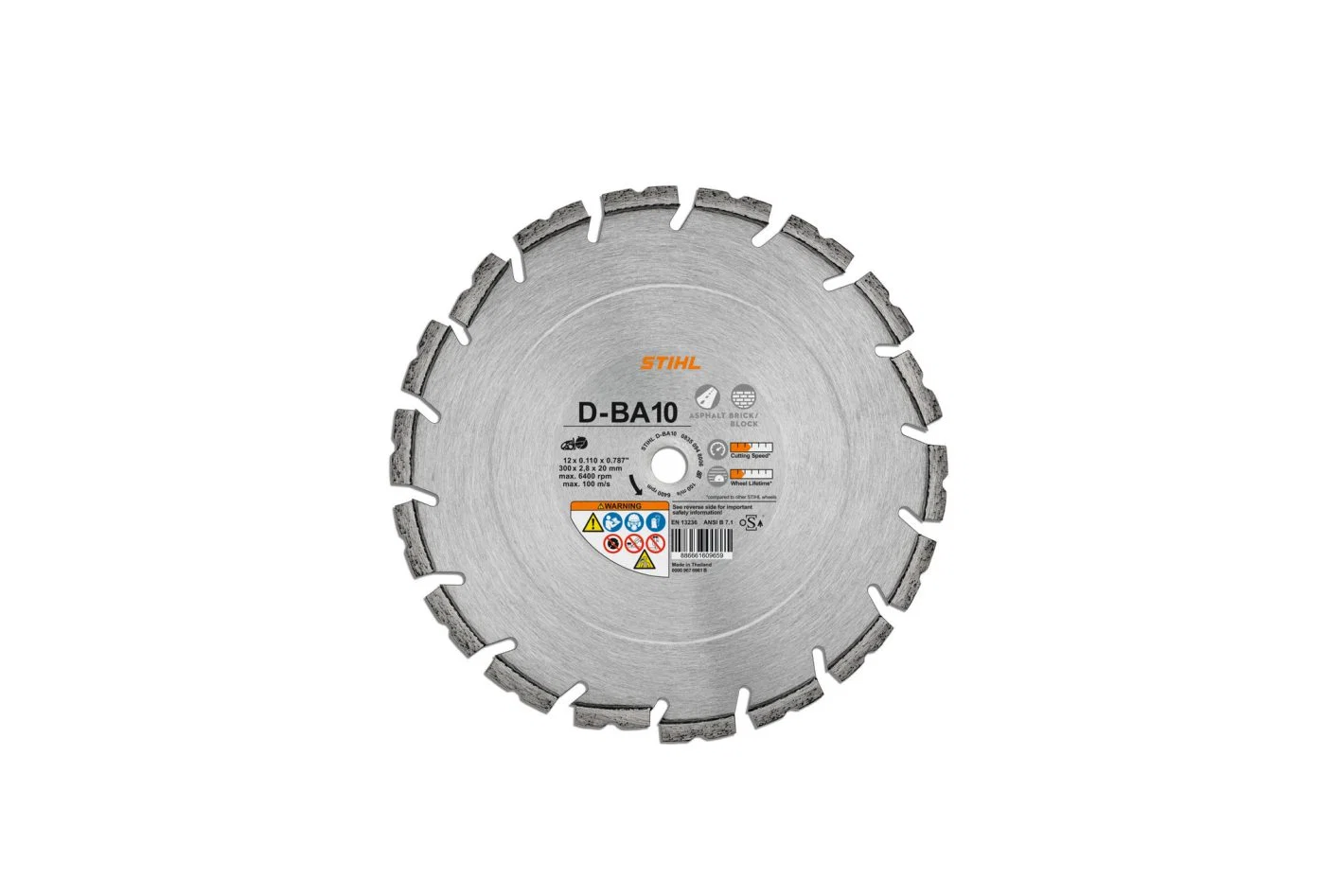 Effective STIHL D-BA10 12 Diamond Cutting Wheel Durable