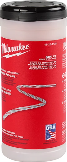 Efficient Milwaukee 500′ Poly Pull Line Organic