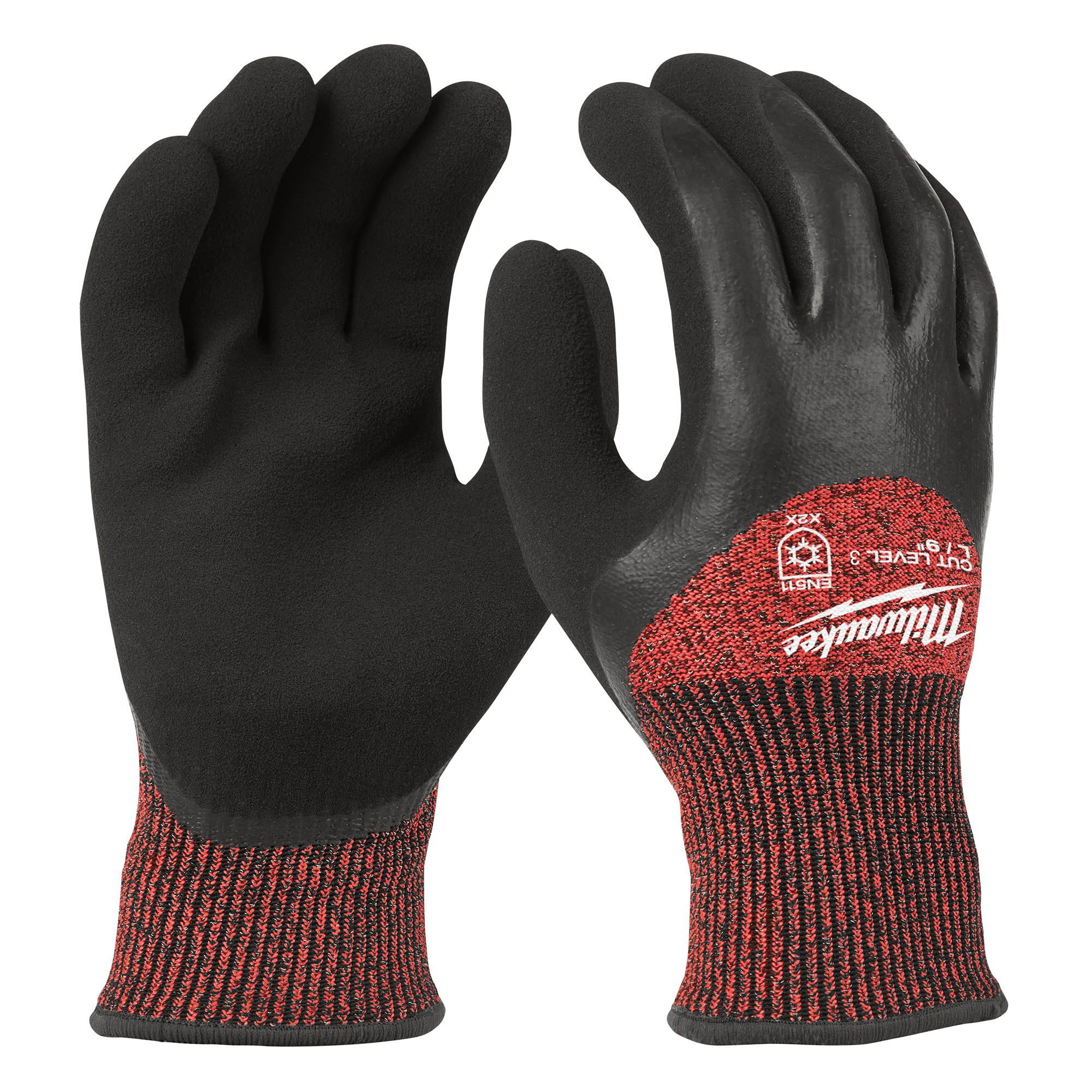 High-Quality Milwaukee Cut Level 3 Winter Dipped Gloves – L Fast