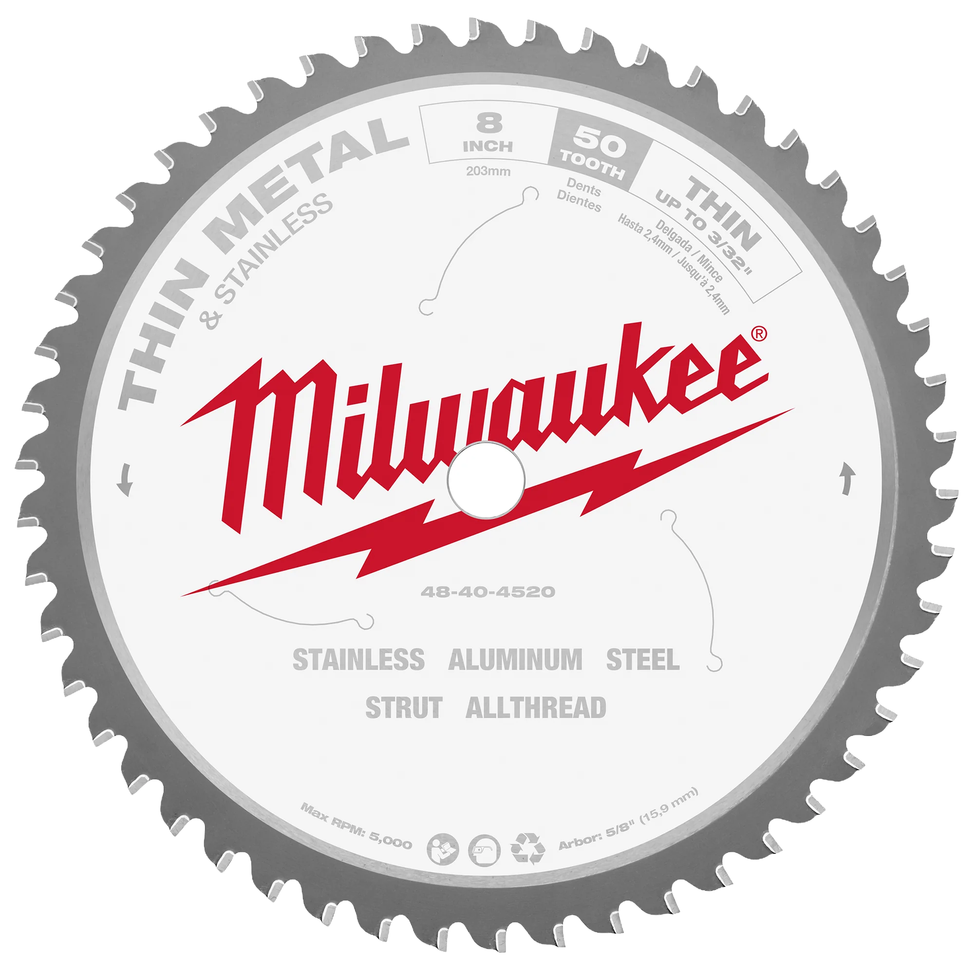 High-End Milwaukee 8 Thin Metal Stainless Cutting Circular Saw Blade Healthy