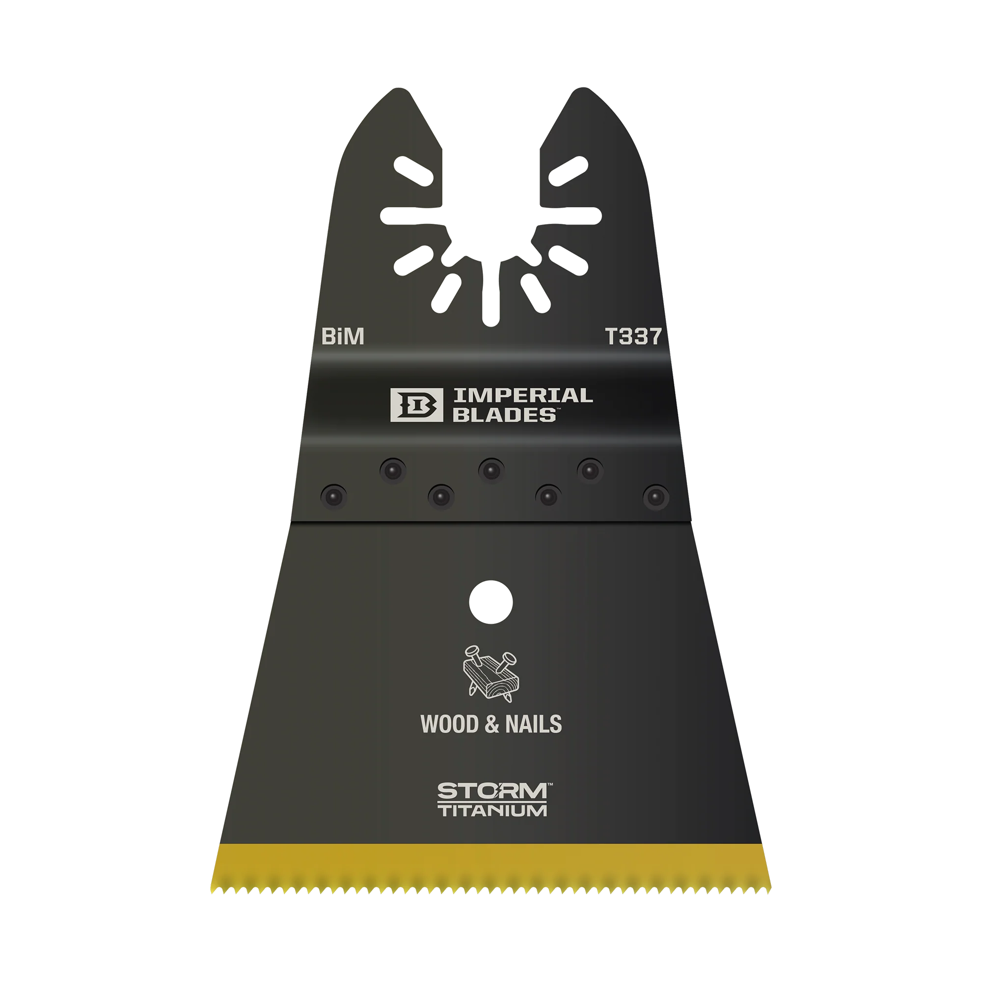 High-Grade Milwaukee IMPERIAL BLADES™ ONE-FIT™ 2-1 2 STORM™ Titanium Bi-Metal Wood Nails Blade 1PK Original