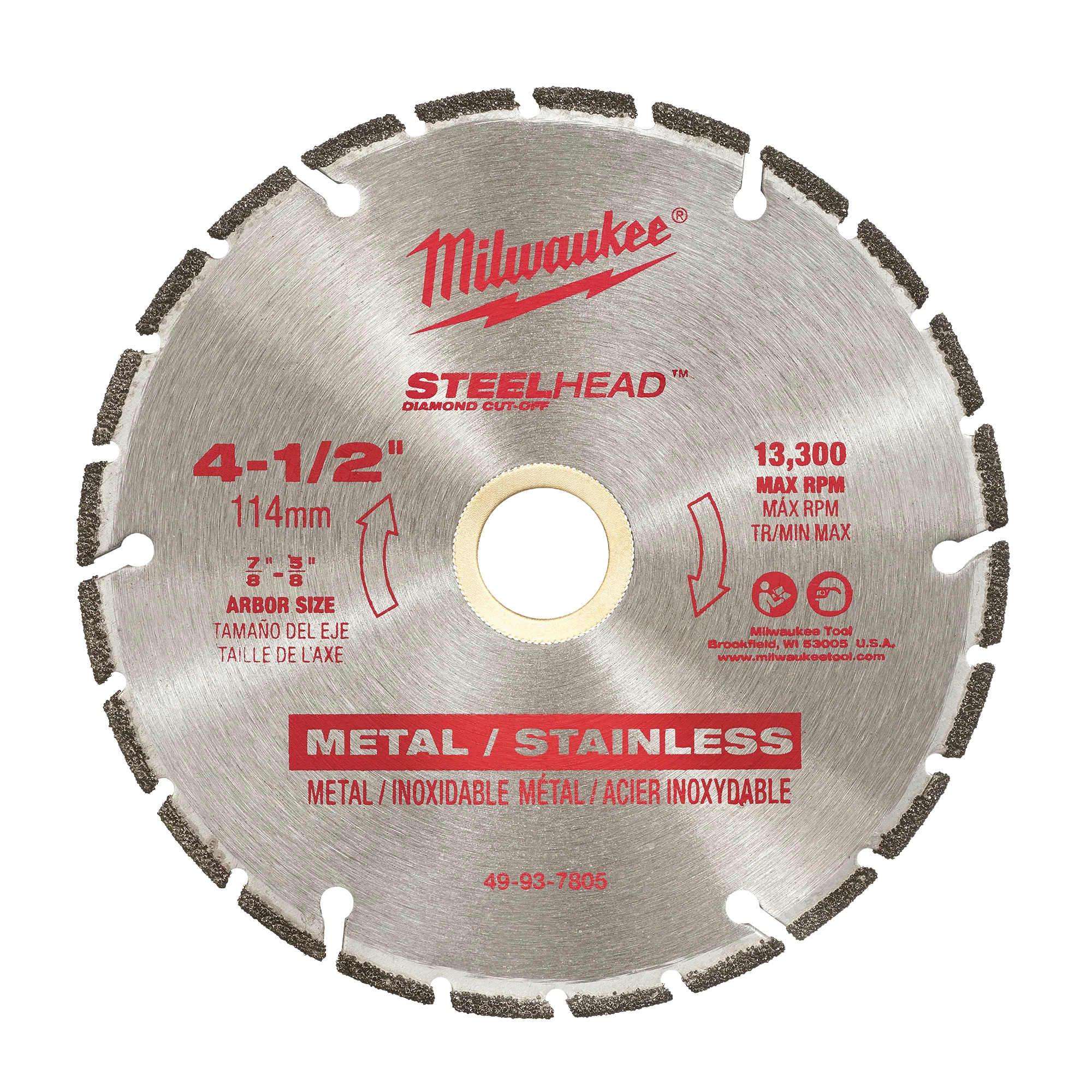 Safe Milwaukee 4-1 2 STEELHEAD™ Metal Cutting Diamond Blade Classic