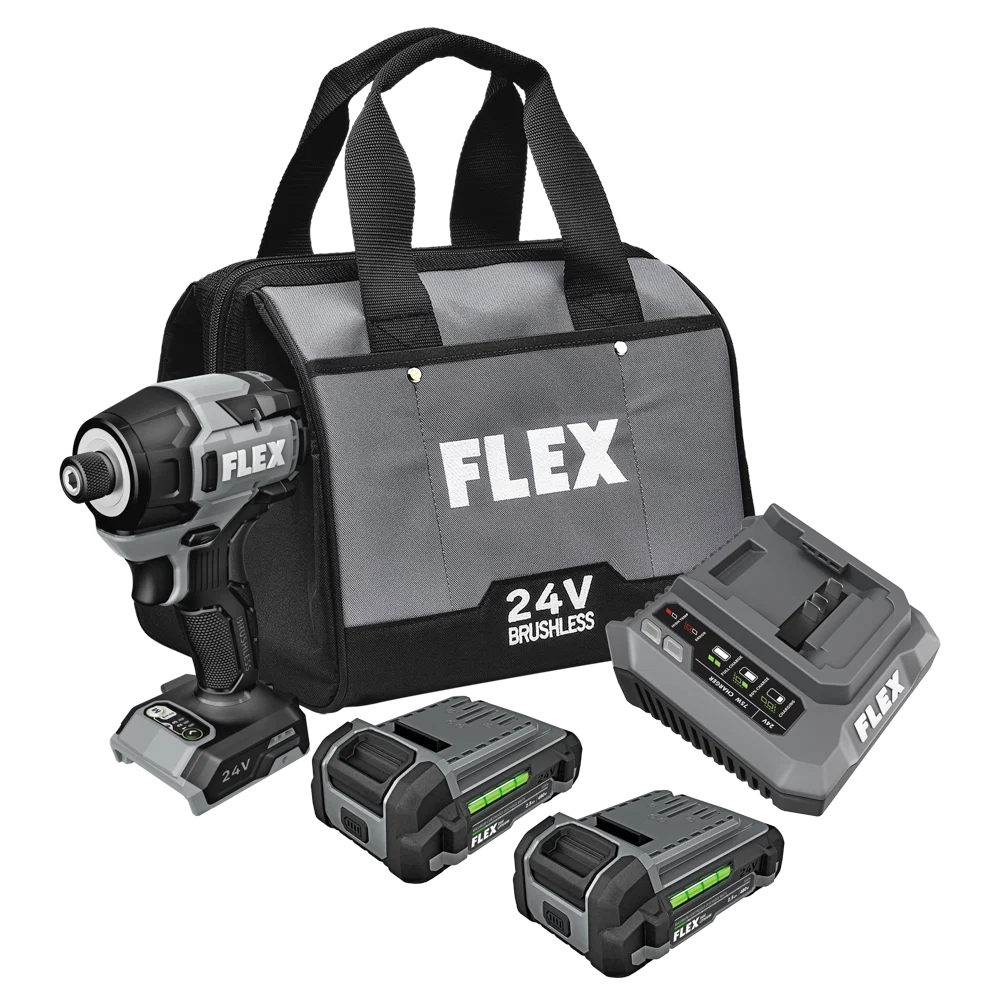 Functional FLEX 24V 1 4 Hex Impact Driver Kit Verified