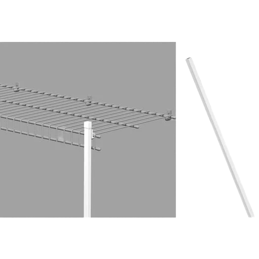 Genuine Closetmaid White Wire 84 Closet Shelf Support Pole Functional