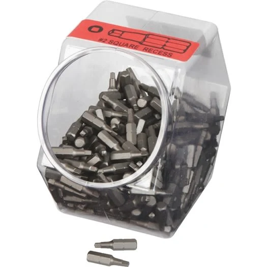 Reusable Way Tools Square Recess 2 x 1 Screwdriver Bit Display Elite