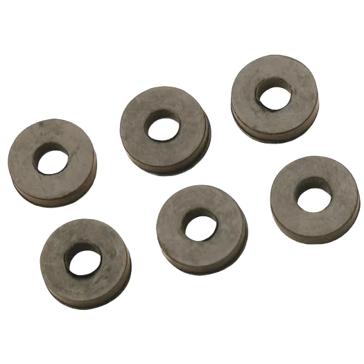 Crafted Do it 3 4 Black Flat Faucet Washer 6 Ct. Healthy