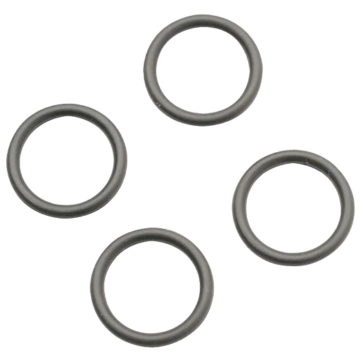 Healthy Do it 5 16 x 7 16 x 1 16 Inch Black Rubber O-Rings 4-Count Flexible