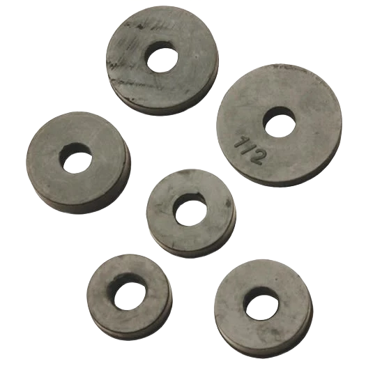 Official Do it Assorted Black Flat Faucet Washer 6 Ct. Practical