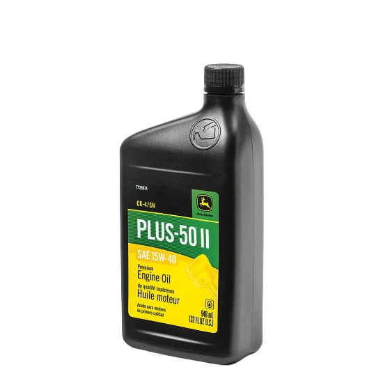 Classic John Deere TY26674 Premium Engine Oil Plus-50™ II SAE 15W-40 API CK4 SN 32 Fluid Oz 4-Pack Clean