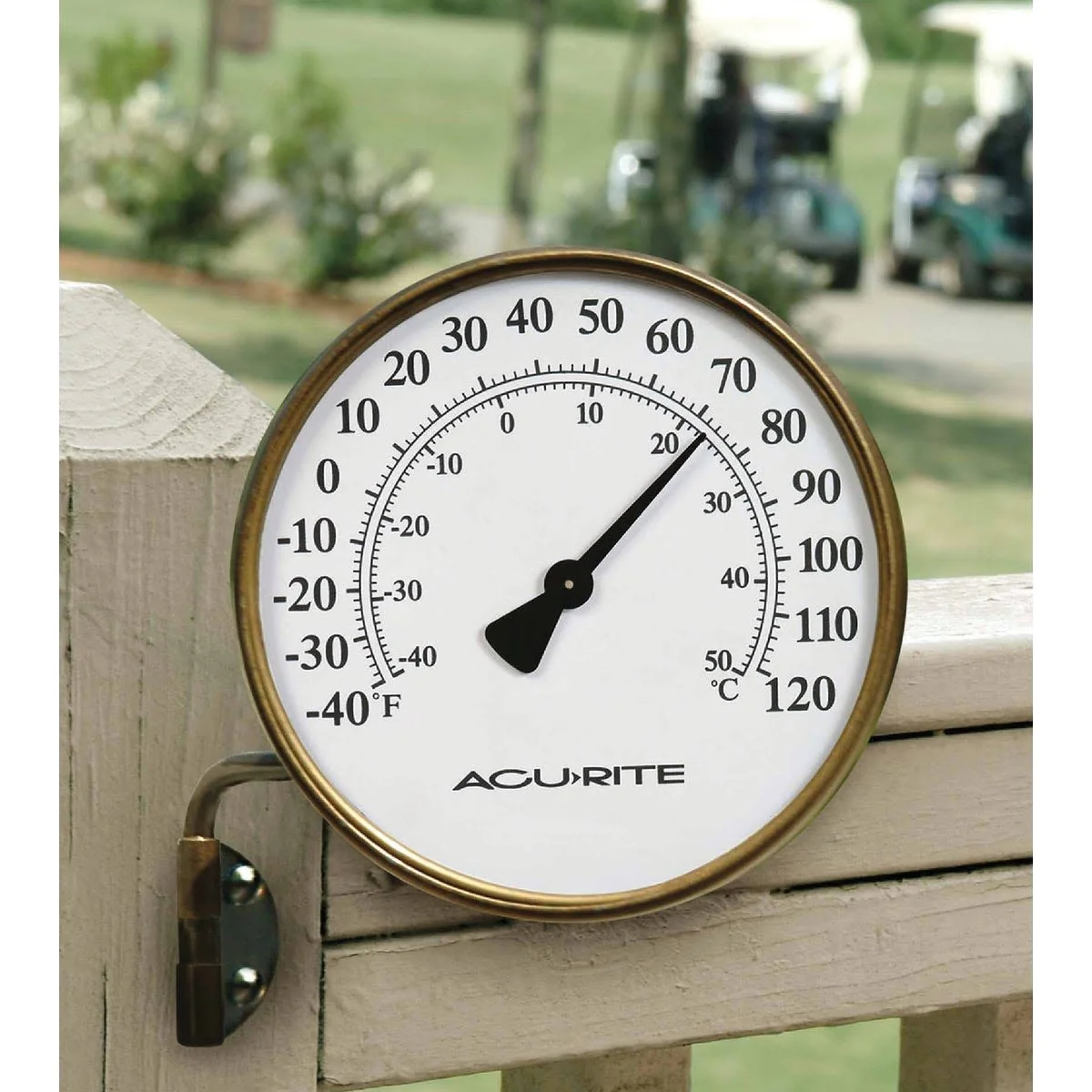 Unique AcuRite Decorative Metal Indoor and Outdoor Thermometer Quality